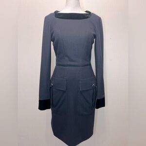 Chanel 2013‎ Couture Collection Wool and Cashmere Blend Shift Dress EU Size 34